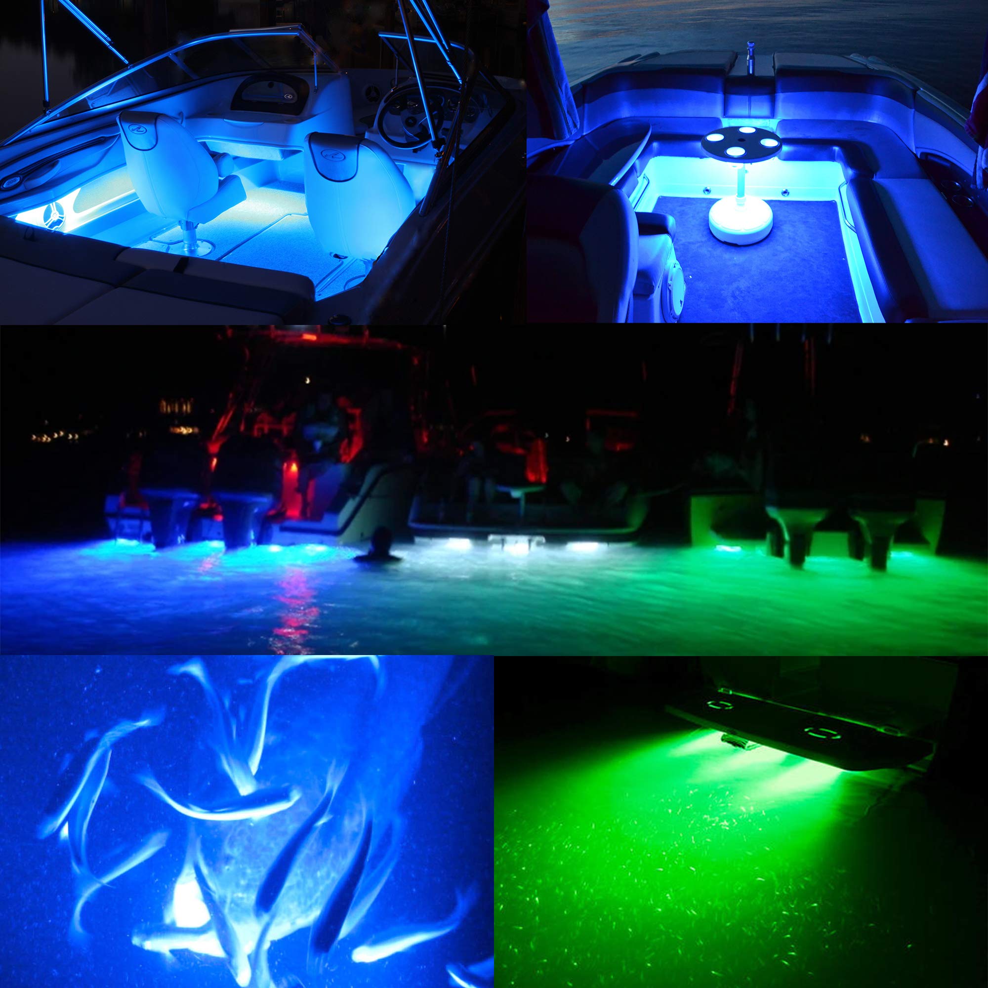eld blå ブランケット　スゥエーデン製 Amazon.com : HUSUKU LED Marine Courtesy Lights 3in 18LED 1200LM